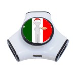 Christmas Italian 3-Port USB Hub