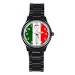 Christmas Italian Stainless Steel Round Watch