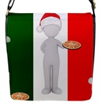 Christmas Italian Flap Closure Messenger Bag (S)