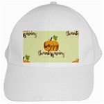 Happy Thanksgiving Pumpkin White Cap