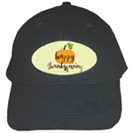 Happy Thanksgiving Pumpkin Black Cap