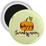 Happy Thanksgiving Pumpkin 3  Magnet