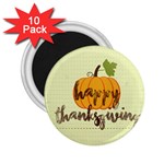 Happy Thanksgiving Pumpkin 2.25  Magnet (10 pack)