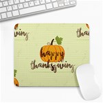 Happy Thanksgiving Pumpkin Large Mousepad