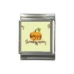 Happy Thanksgiving Pumpkin Italian Charm (13mm)