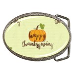 Happy Thanksgiving Pumpkin Belt Buckle