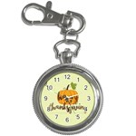 Happy Thanksgiving Pumpkin Key Chain Watch