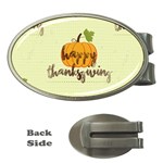 Happy Thanksgiving Pumpkin Money Clip (Oval)