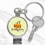 Happy Thanksgiving Pumpkin Nail Clippers Key Chain