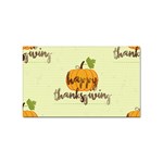 Happy Thanksgiving Pumpkin Sticker (Rectangular)