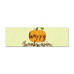 Happy Thanksgiving Pumpkin Sticker (Bumper)