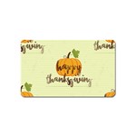 Happy Thanksgiving Pumpkin Magnet (Name Card)