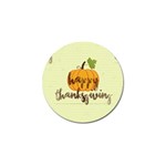 Happy Thanksgiving Pumpkin Golf Ball Marker