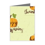 Happy Thanksgiving Pumpkin Mini Greeting Card