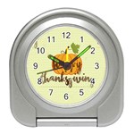 Happy Thanksgiving Pumpkin Travel Alarm Clock