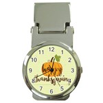 Happy Thanksgiving Pumpkin Money Clip Watch