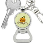 Happy Thanksgiving Pumpkin Bottle Opener Key Chain