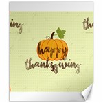 Happy Thanksgiving Pumpkin Canvas 8  x 10 