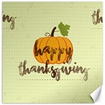 Happy Thanksgiving Pumpkin Canvas 12  x 12 