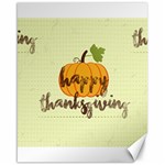 Happy Thanksgiving Pumpkin Canvas 16  x 20 