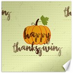 Happy Thanksgiving Pumpkin Canvas 20  x 20 