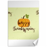 Happy Thanksgiving Pumpkin Canvas 20  x 30 