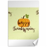 Happy Thanksgiving Pumpkin Canvas 24  x 36 