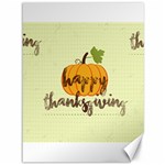 Happy Thanksgiving Pumpkin Canvas 36  x 48 