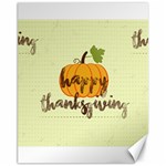 Happy Thanksgiving Pumpkin Canvas 11  x 14 