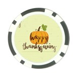 Happy Thanksgiving Pumpkin Poker Chip Card Guard