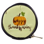 Happy Thanksgiving Pumpkin Mini Makeup Bag