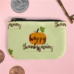 Happy Thanksgiving Pumpkin Mini Coin Purse