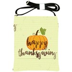 Happy Thanksgiving Pumpkin Shoulder Sling Bag