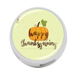 Happy Thanksgiving Pumpkin 4-Port USB Hub (One Side)