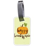 Happy Thanksgiving Pumpkin Luggage Tag (two sides)