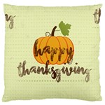 Happy Thanksgiving Pumpkin Large Cushion Case (One Side)