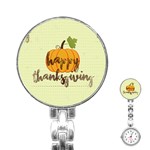 Happy Thanksgiving Pumpkin Stainless Steel Nurses Watch