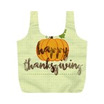 Happy Thanksgiving Pumpkin Full Print Recycle Bag (M)