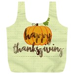 Happy Thanksgiving Pumpkin Full Print Recycle Bag (XL)