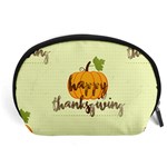 Happy Thanksgiving Pumpkin Accessory Pouch (Large)