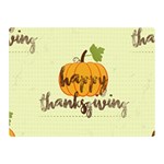 Happy Thanksgiving Pumpkin Double Sided Flano Blanket (Mini)