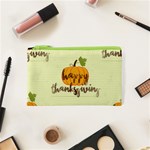 Happy Thanksgiving Pumpkin Cosmetic Bag (XS)