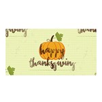 Happy Thanksgiving Pumpkin Satin Wrap