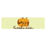 Happy Thanksgiving Pumpkin Satin Scarf (Oblong)