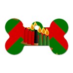 Christmas Kwanzaa Dog Tag Bone (One Side)