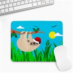 santa sloth Small Mousepad