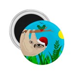 santa sloth 2.25  Magnet