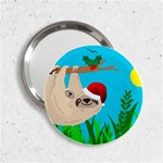 santa sloth 2.25  Handbag Mirror