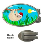 santa sloth Money Clip (Oval)