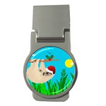 santa sloth Money Clip (Round)